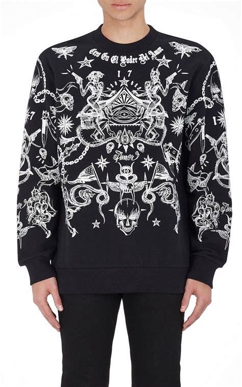 givenchy tattoo sweatshirt|givenchy sweatshirt men sale.